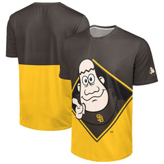 San Diego Padres FOCO Big Logo Mascot T-Shirt - Brown/Gold T-shirts