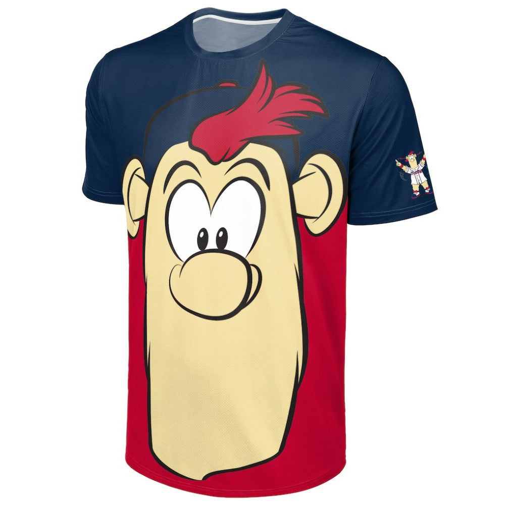 Atlanta Braves FOCO Big Logo Mascot T-Shirt - Navy/Red T-shirts