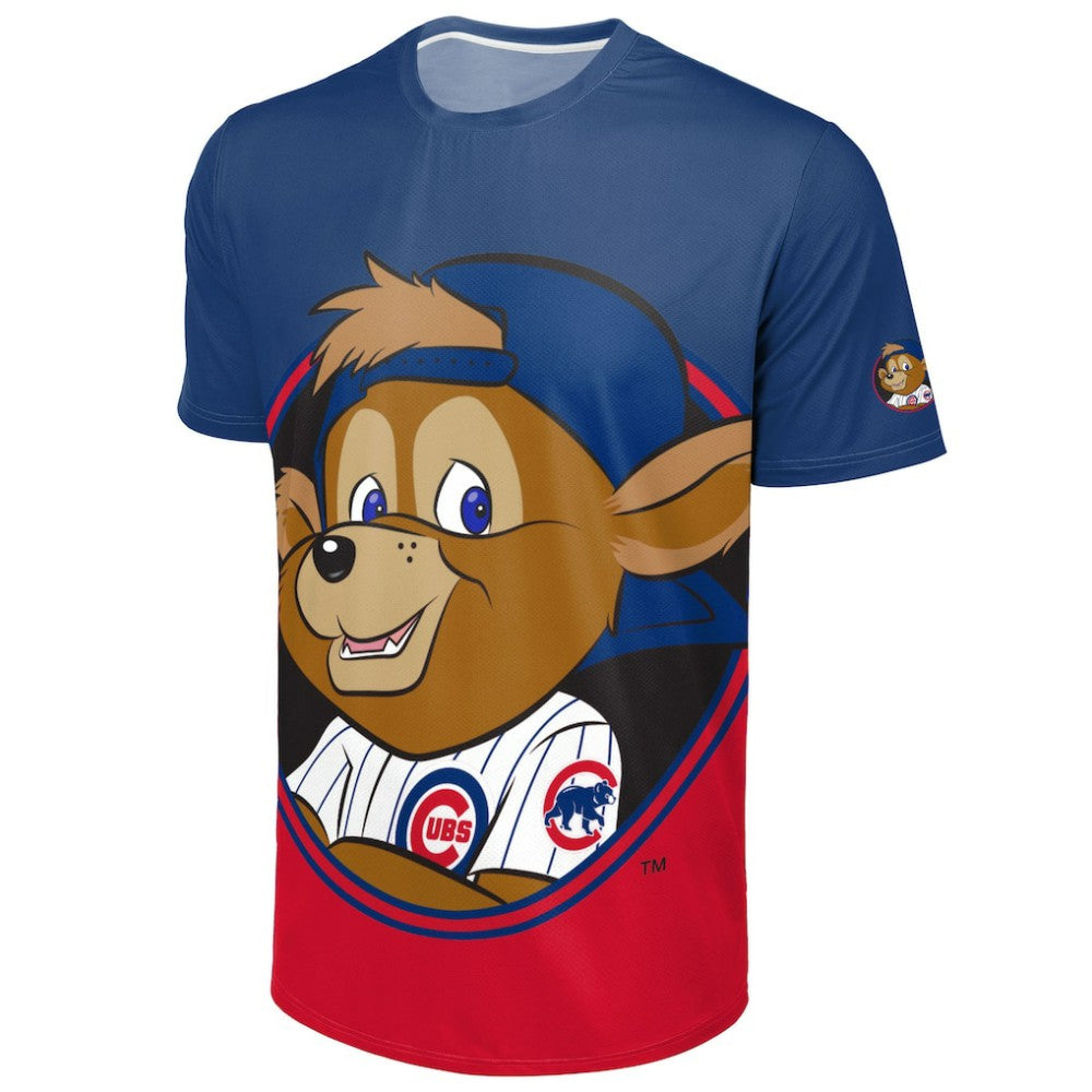 Chicago Cubs FOCO Big Logo Mascot T-Shirt - Royal/Red T-shirts