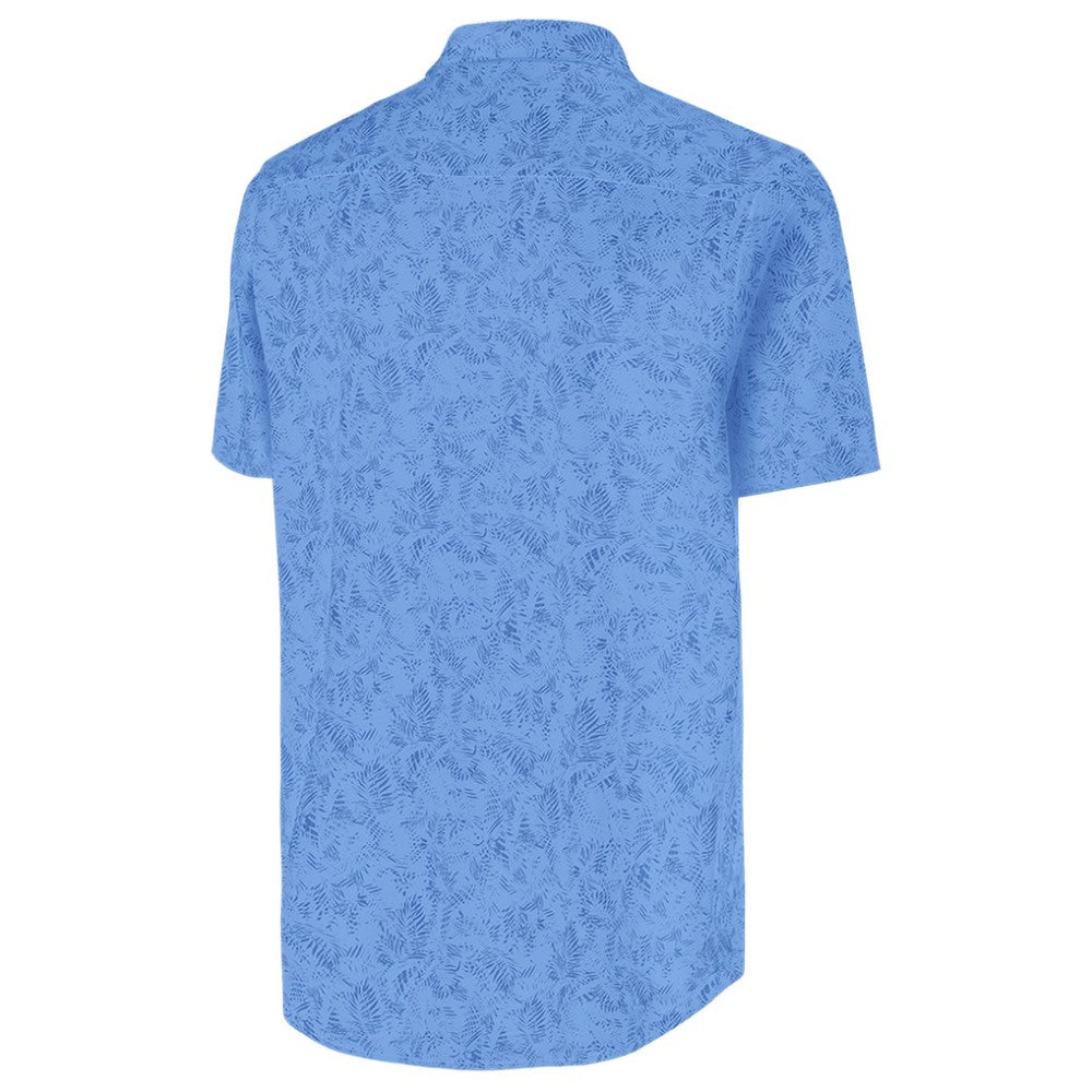 Chicago Cubs Antigua Cactus Spring Training Lush Button-Up Shirt - Powder Blue