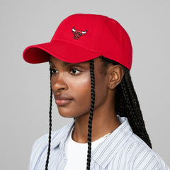 Chicago Bulls Women's Micro Lefty Adjustable Hat Red - Mitchell & Ness