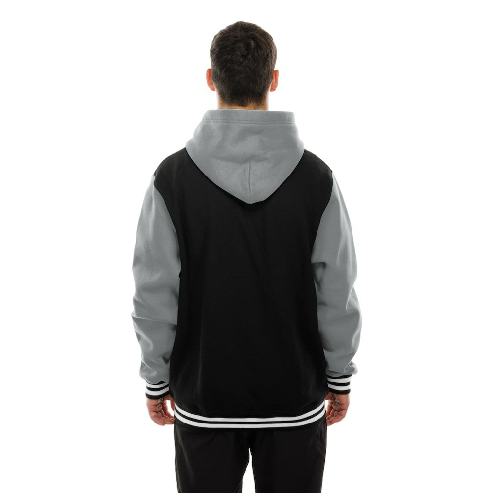 Vegas Golden Knights New Era Full-Snap Fleece Hoodie Jacket - Black/Grey | US 202641104