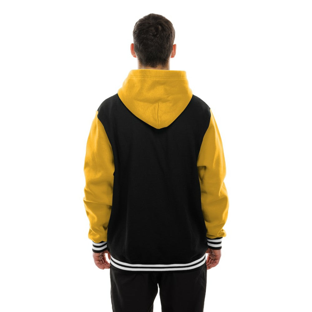 Pittsburgh Penguins New Era Full-Snap Fleece Hoodie Jacket - Black/Gold | US 202641110