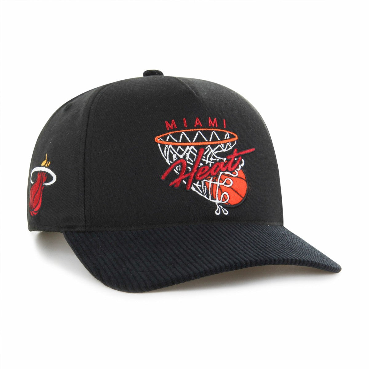 Miami Heat '47 Nothing But Net Hitch Adjustable Hat Black - 47 brand