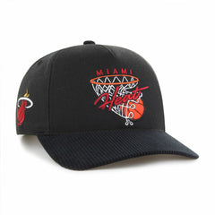 Miami Heat '47 Nothing But Net Hitch Adjustable Hat Black - 47 brand