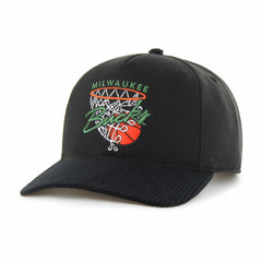 Milwaukee Bucks '47 Nothing But Net Hitch Adjustable Hat Black - 47 brand