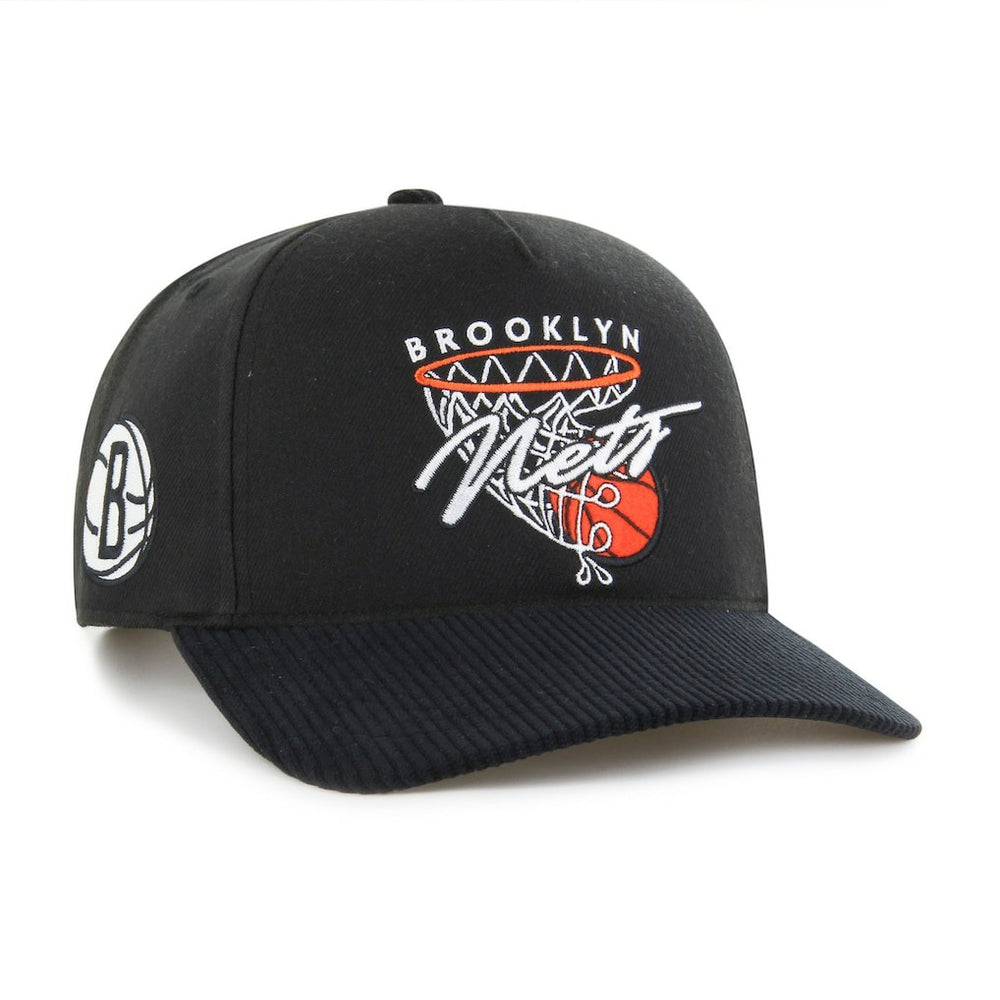 Brooklyn Nets '47 Nothing But Net Hitch Adjustable Hat Black - 47 brand