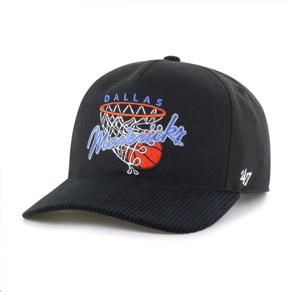 Dallas Mavericks '47 Nothing But Net Hitch Adjustable Hat Black - 47 brand