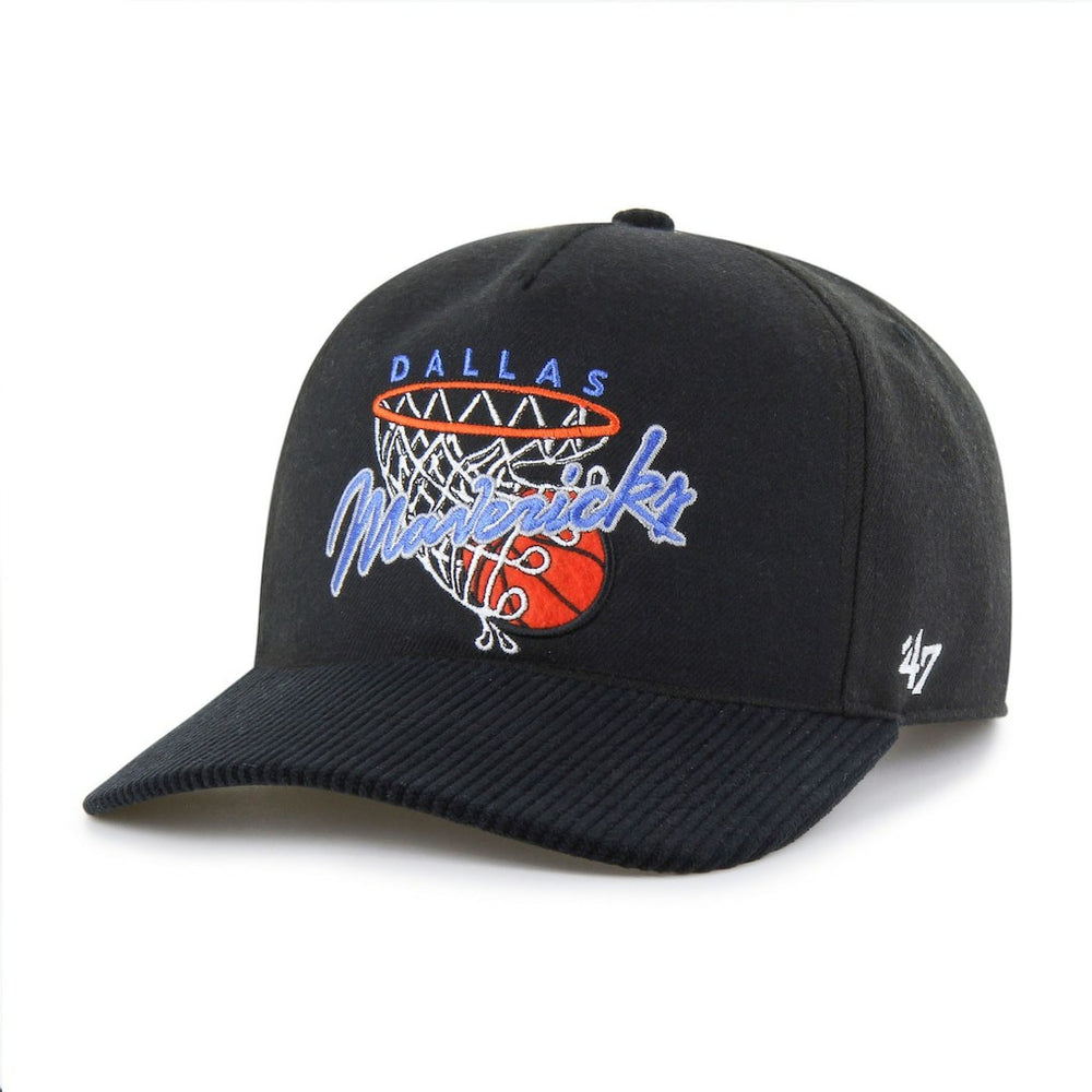Dallas Mavericks '47 Nothing But Net Hitch Adjustable Hat Black - 47 brand