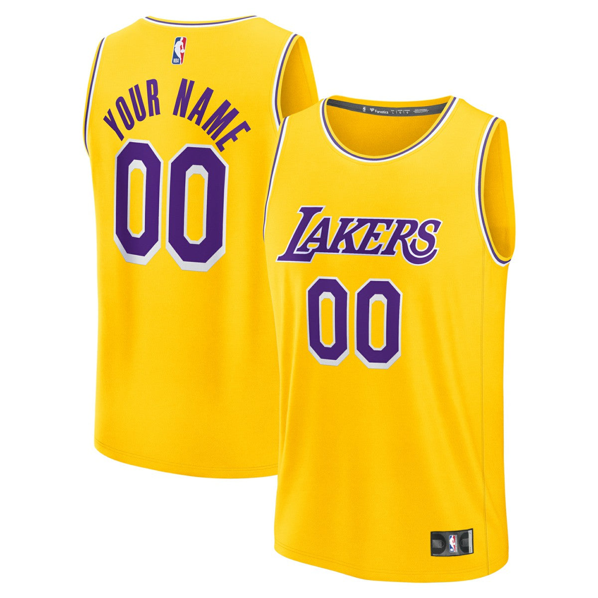 Los Angeles Lakers Youth Custom Fastbreak Jersey Icon Gold - Fanatics outlet