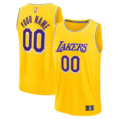 Los Angeles Lakers Youth Custom Fastbreak Jersey Icon Gold - Fanatics outlet