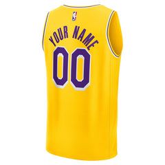 Los Angeles Lakers Youth Custom Fastbreak Jersey Icon Gold - Fanatics outlet