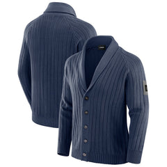 Dallas Cowboys J. Palmer The Playmaker Cardigan Raglan Sweater - Navy
