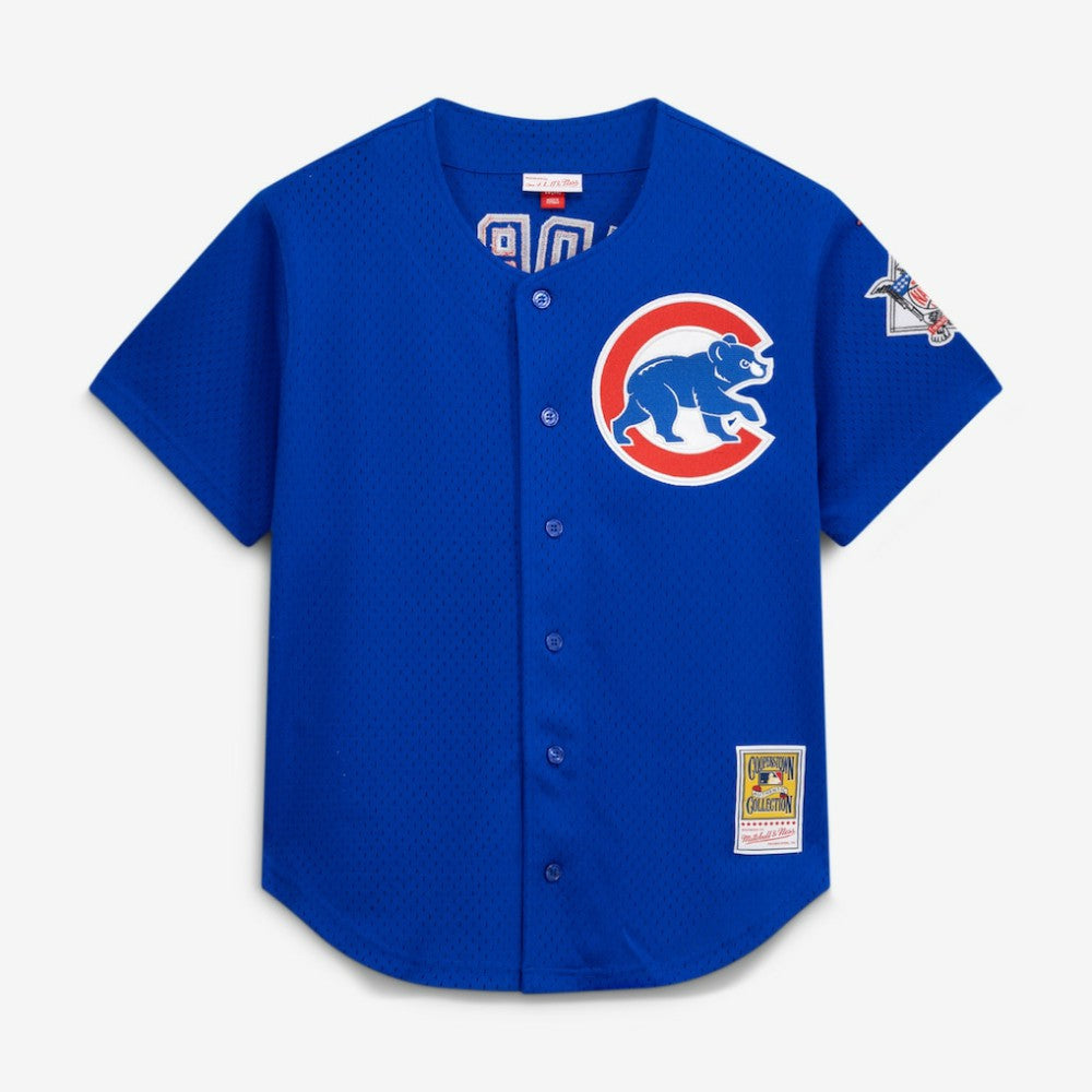 Ryne Sandberg Chicago Cubs Mitchell & Ness Cooperstown Collection 1997 Mesh Batting Practice Button-Up Jersey - Royal Jerseys