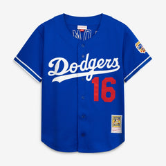 Hideo Nomo Los Angeles Dodgers Mitchell & Ness Cooperstown Collection Mesh Batting Practice Button-Up Jersey - Royal Jerseys