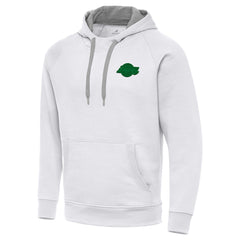 Los Angeles Lakers Antigua St. Patrick's Day Victory Raglan Pullover Hoodie White