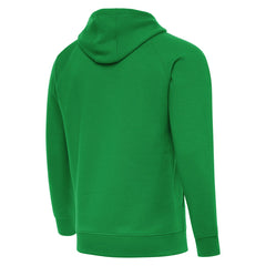 New York Knicks Antigua St. Patrick's Day Victory Raglan Pullover Hoodie Kelly Green