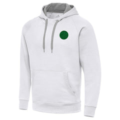 Denver Nuggets Antigua St. Patrick's Day Victory Raglan Pullover Hoodie White