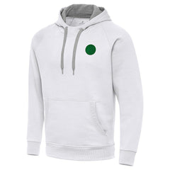 Golden State Warriors Antigua St. Patrick's Day Victory Raglan Pullover Hoodie White
