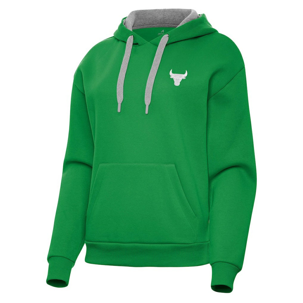 Chicago Bulls Antigua Women's St. Patrick's Day Victory Pullover Hoodie Kelly Green outlet