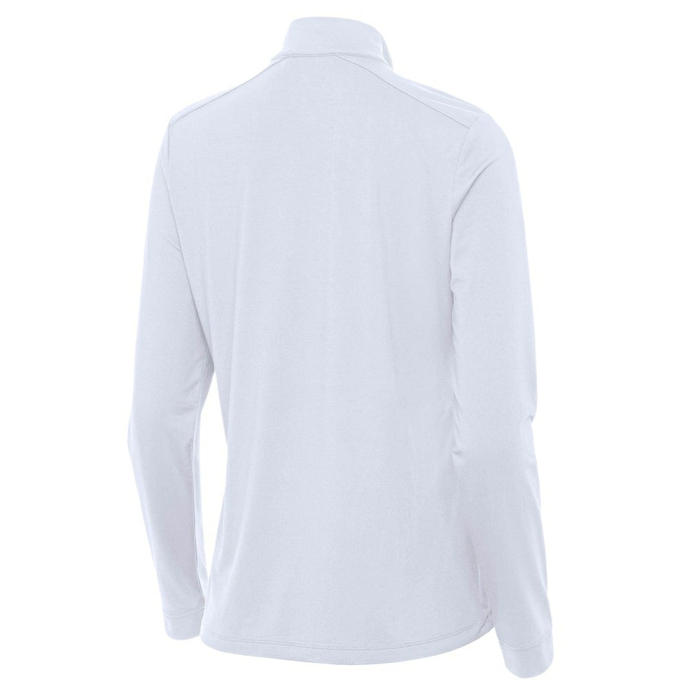 Denver Nuggets Antigua Women's St. Patrick's Day Intent Quarter-Zip Top White