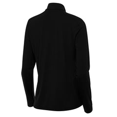 New York Knicks Antigua Women's St. Patrick's Day Intent Quarter-Zip Top Black