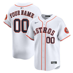 Houston Astros Nike Home Limited Custom Jersey - White Jerseys