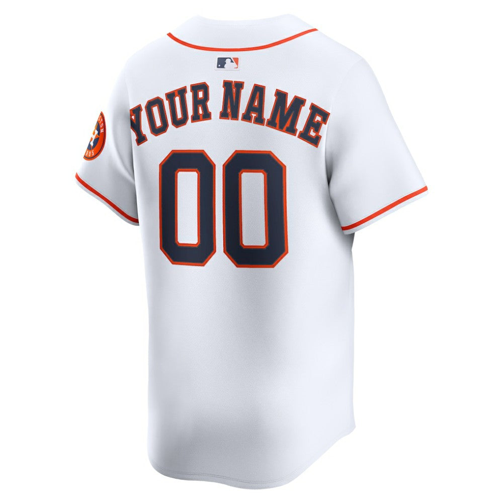 Houston Astros Nike Home Limited Custom Jersey - White Jerseys