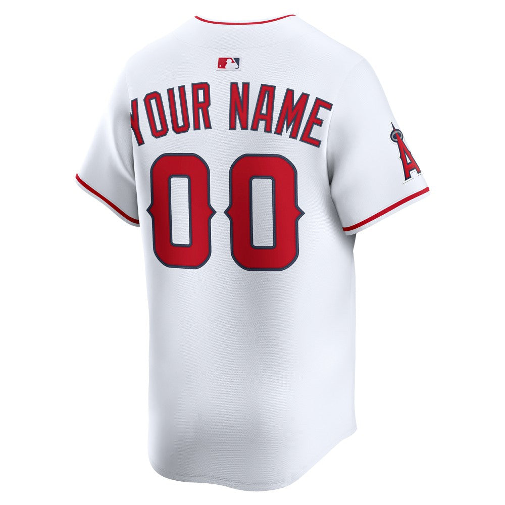 Los Angeles Angels Nike Home Limited Custom Jersey - White Jerseys