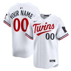 Minnesota Twins Nike Home Limited Custom Jersey - White Jerseys