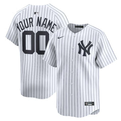 New York Yankees Nike Home Limited Custom Jersey - White Jerseys