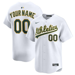 Athletics Nike Home Limited Custom Jersey - White Jerseys