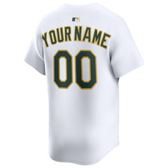 Athletics Nike Home Limited Custom Jersey - White Jerseys