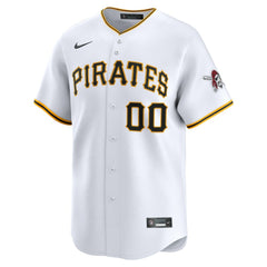Pittsburgh Pirates Nike Home Limited Custom Jersey - White Jerseys