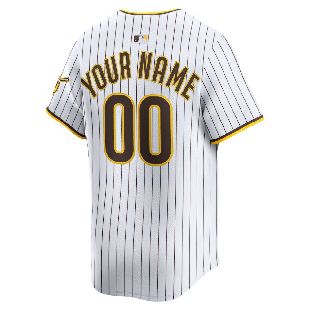 San Diego Padres Nike Home Limited Custom Jersey - White Jerseys