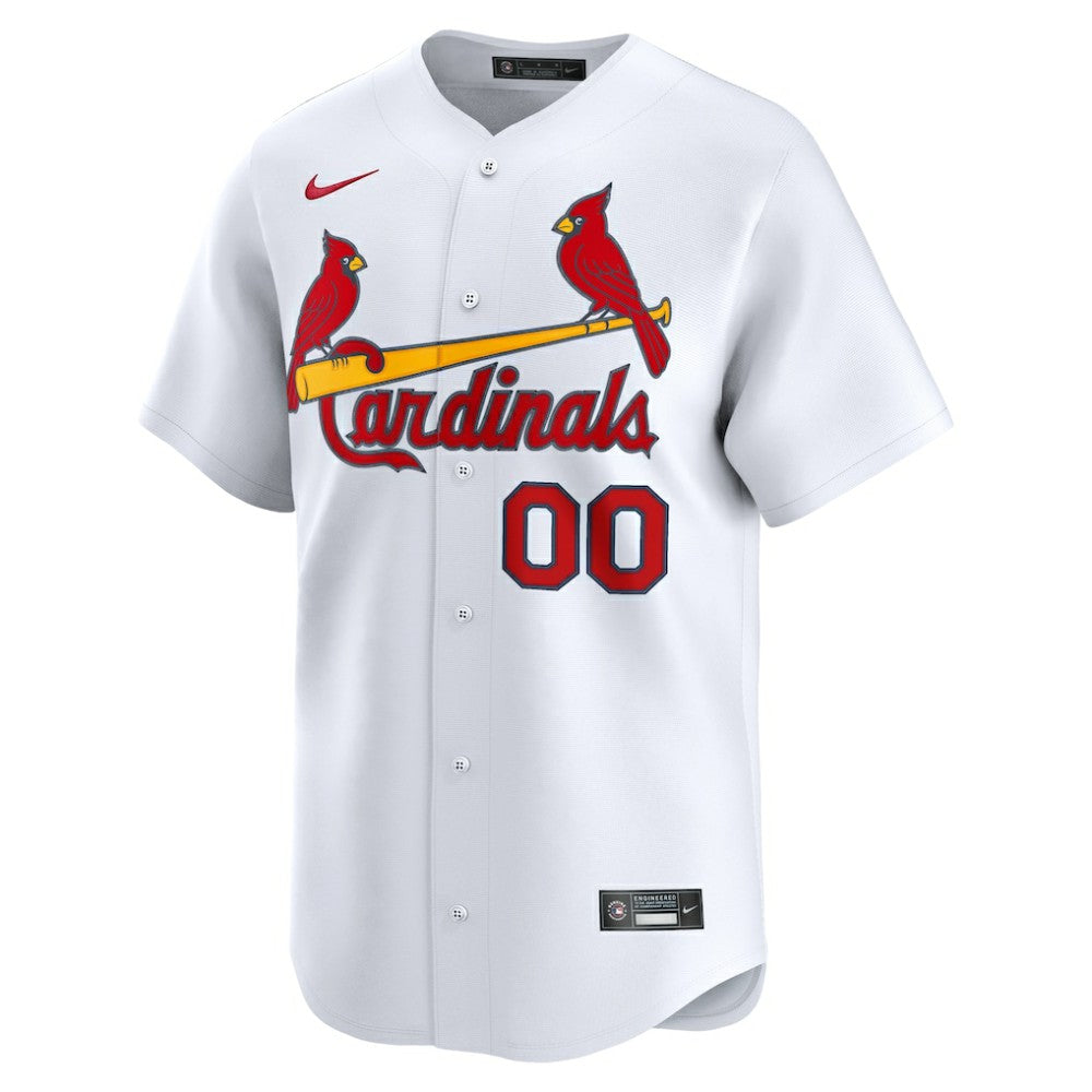 St. Louis Cardinals Nike Home Limited Custom Jersey - White Jerseys