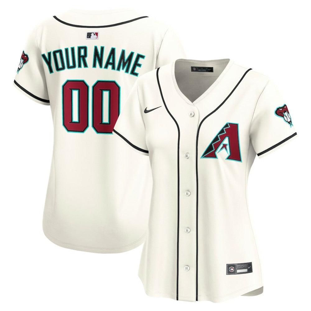 Arizona Diamondbacks Nike Women's Home Limited Custom Jersey - Cream Jerseys