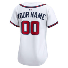 Atlanta Braves Nike Women's Home Limited Custom Jersey - White Jerseys