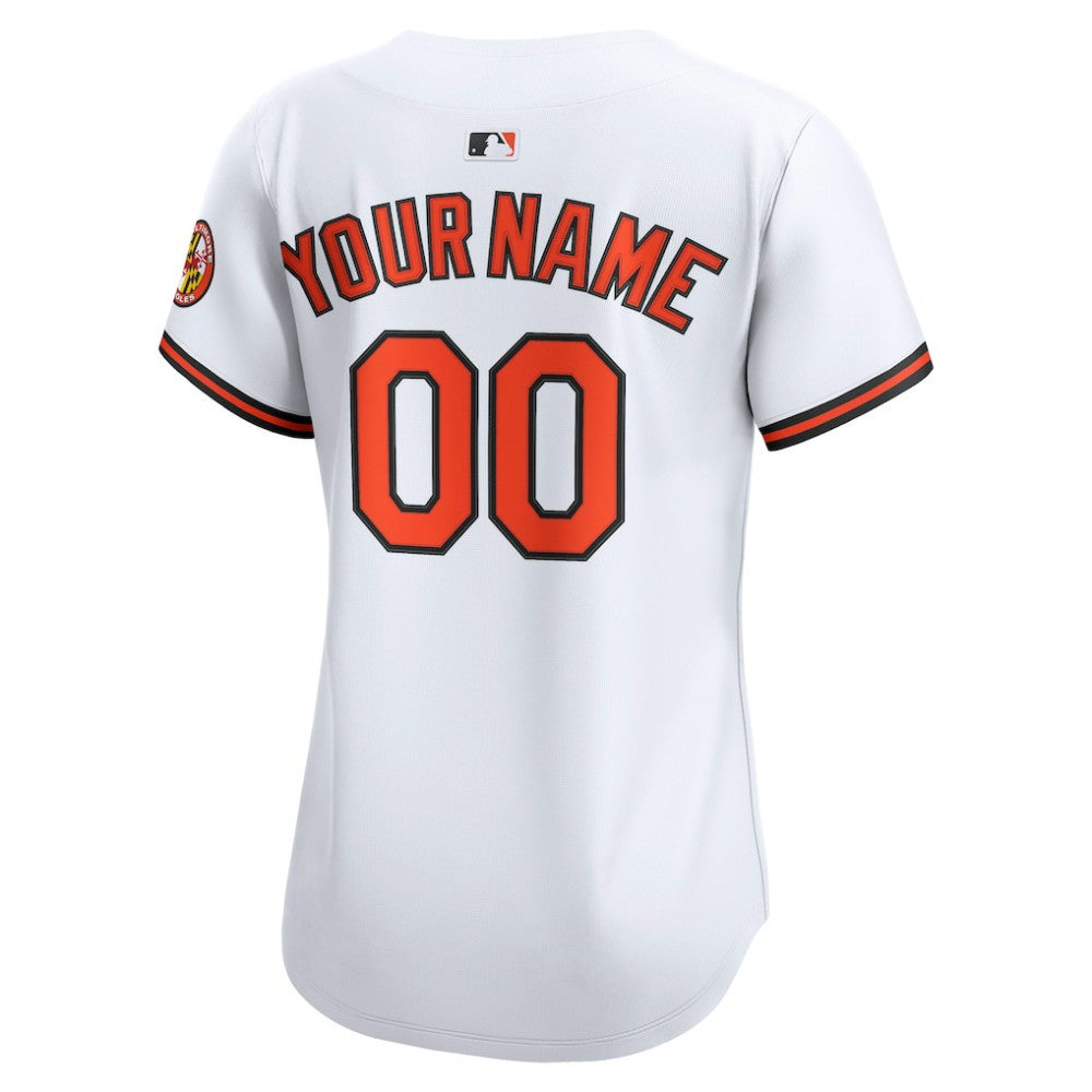 Baltimore Orioles Nike Women's Home Limited Custom Jersey - White Jerseys