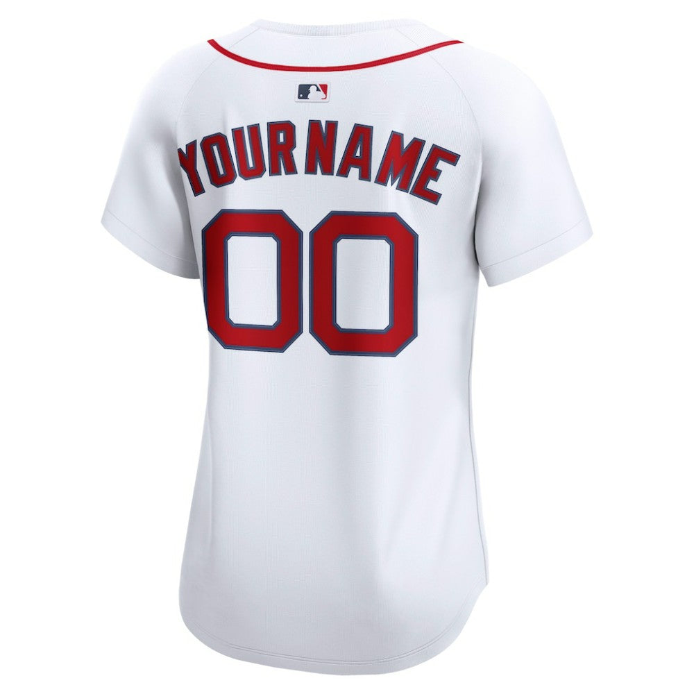 Boston Red Sox Nike Women's Home Limited Custom Jersey - White Jerseys