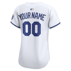 Kansas City Royals Nike Women's Home Limited Custom Jersey - White Jerseys