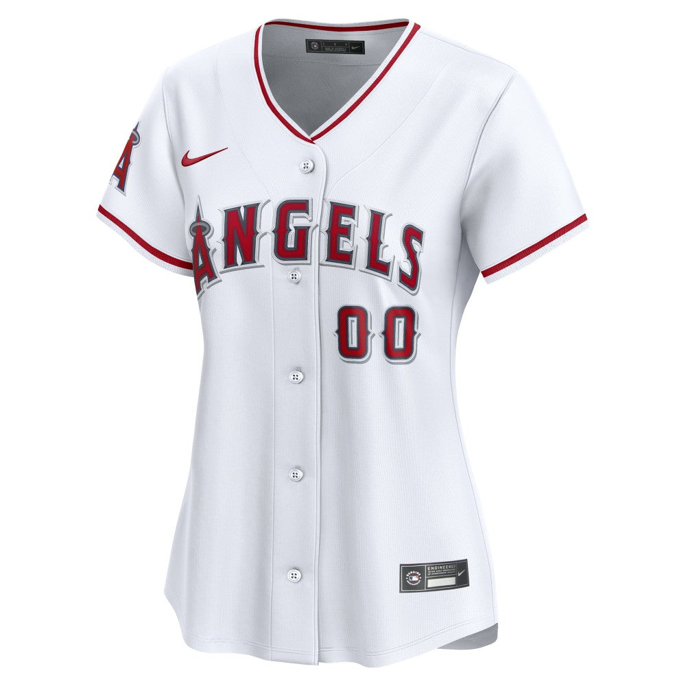 Los Angeles Angels Nike Women's Home Limited Custom Jersey - White Jerseys
