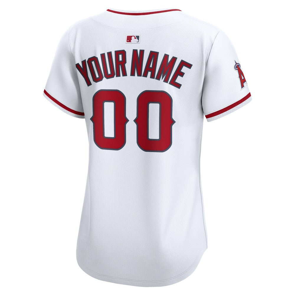 Los Angeles Angels Nike Women's Home Limited Custom Jersey - White Jerseys