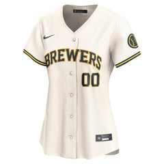 Milwaukee Brewers Nike Women's Home Limited Custom Jersey - Cream Jerseys