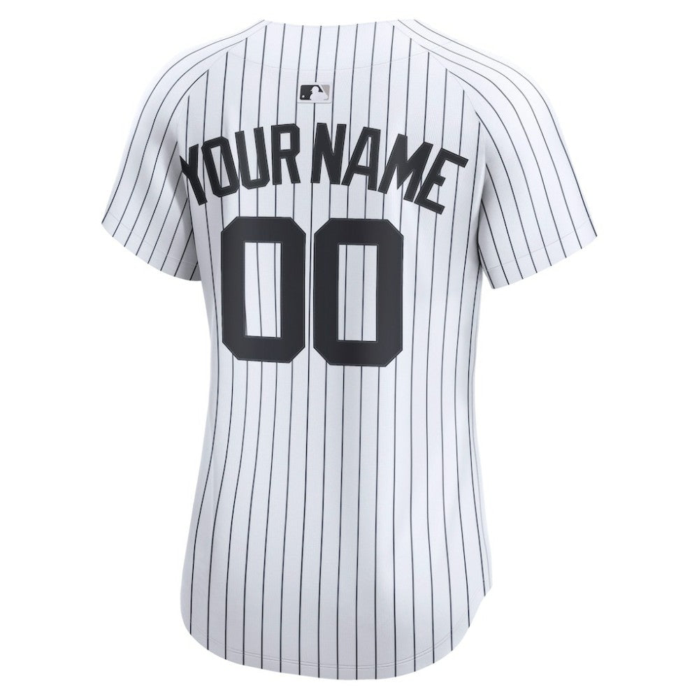 New York Yankees Nike Women's Home Limited Custom Jersey - White Jerseys