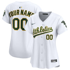 Athletics Nike Women's Home Limited Custom Jersey - White Jerseys