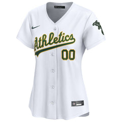 Athletics Nike Women's Home Limited Custom Jersey - White Jerseys