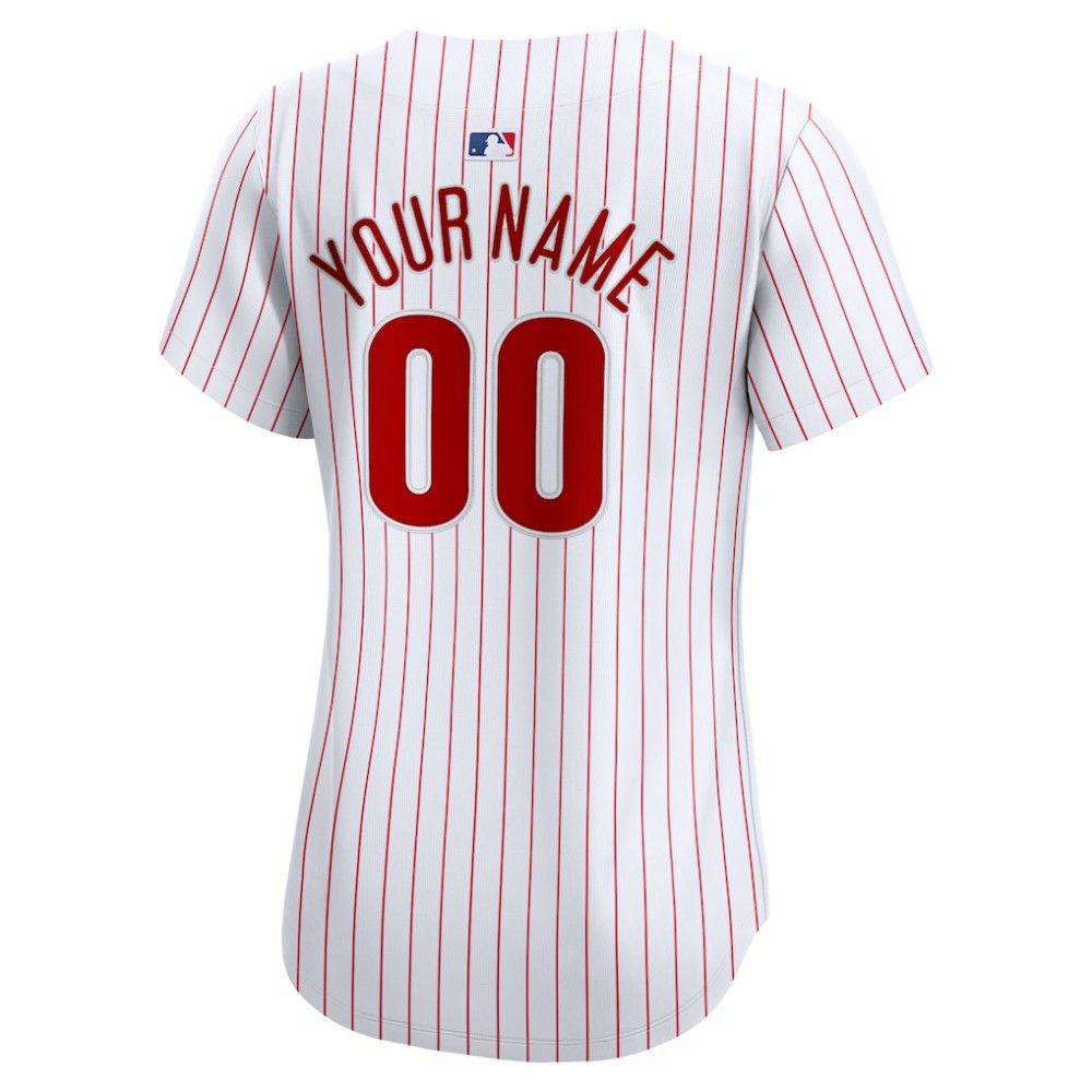 Philadelphia Phillies Nike Women's Home Limited Custom Jersey - White Jerseys