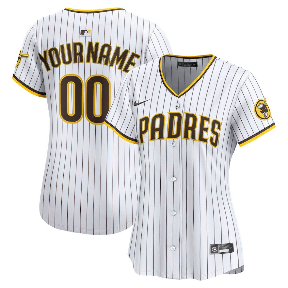 San Diego Padres Nike Women's Home Limited Custom Jersey - White Jerseys