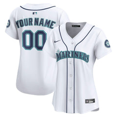 Seattle Mariners Nike Women's Home Limited Custom Jersey - White Jerseys